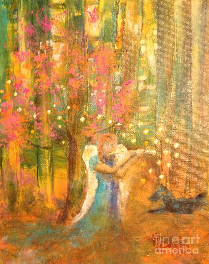 Angel Painting - Magical Forest by Terri Davis Angel Painting - Magical Forest by Terri Davis