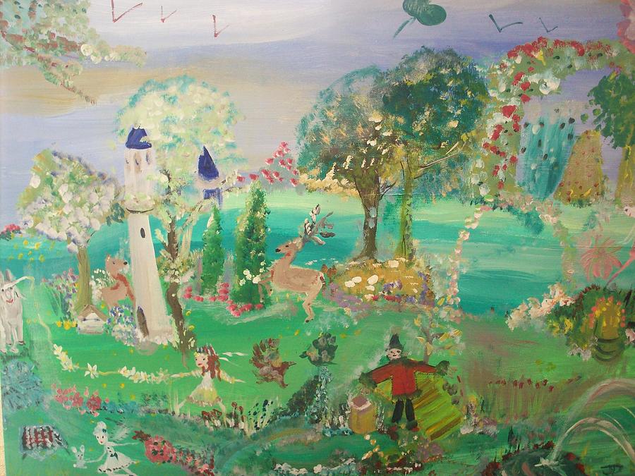Magical Garden Painting by Judith Desrosiers