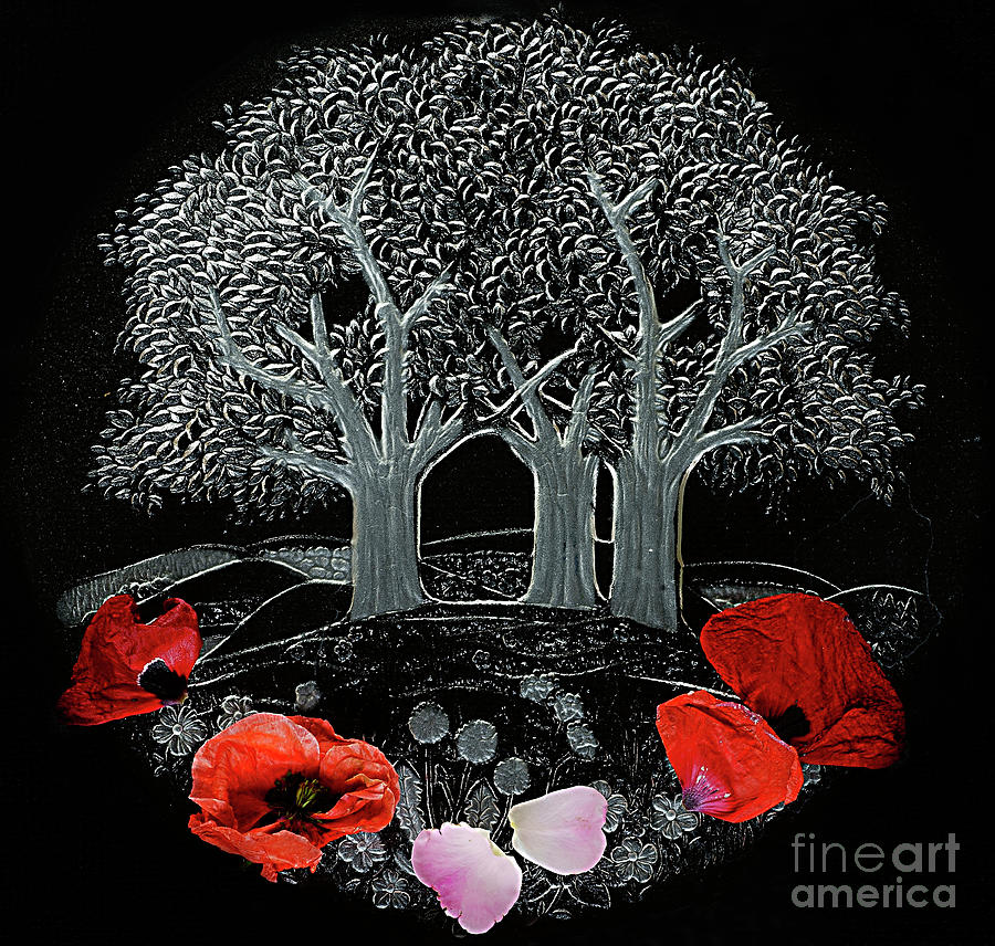 Magical Garden With Poppies. Photograph