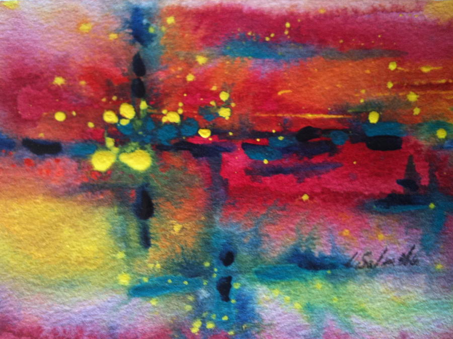 Abstract Painting - Magical Intersect by Laurie Salmela