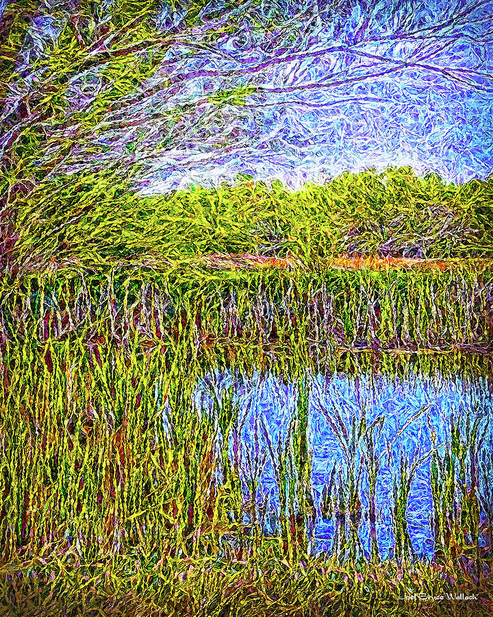 Tree Digital Art - Magical Lake Moment by Joel Bruce Wallach