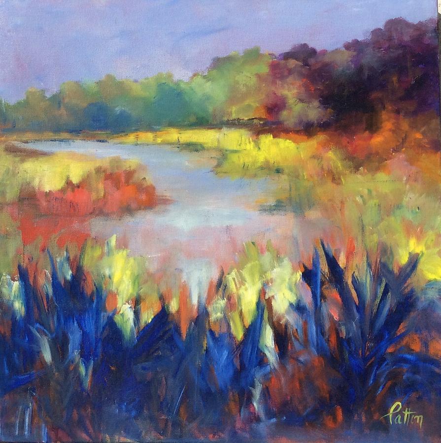 Magical Marsh Painting by Karen Ann Patton