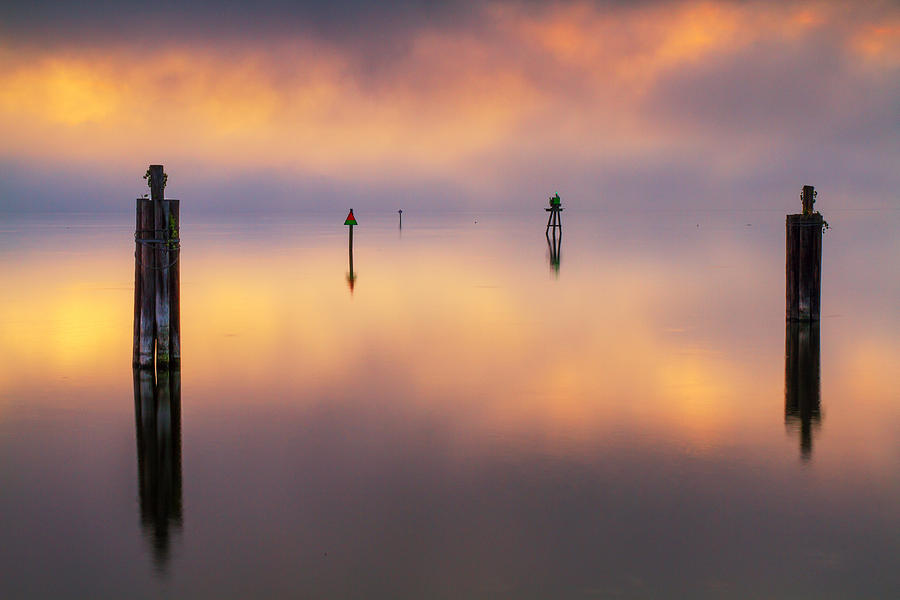 Magical morning at Lake Monroe, Sanford Photograph by Stefan Mazzola