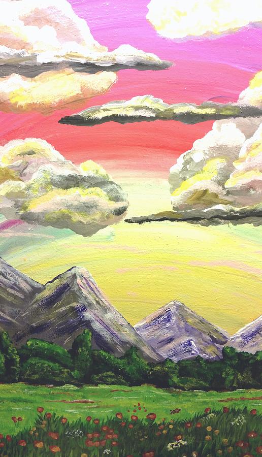 Magical Mountains  Painting by Ally White