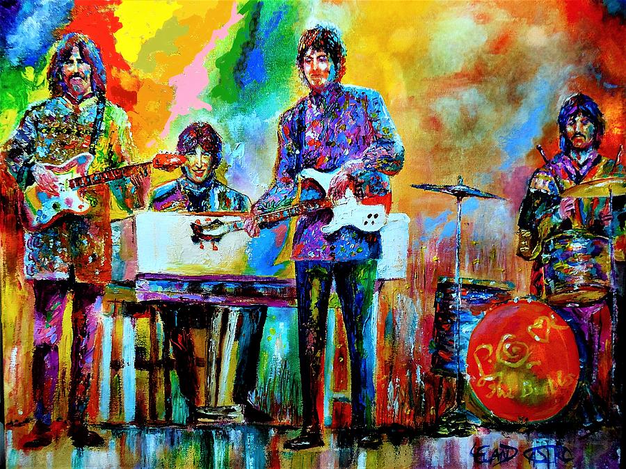 Magical Mystery Tour Painting by Leland Castro