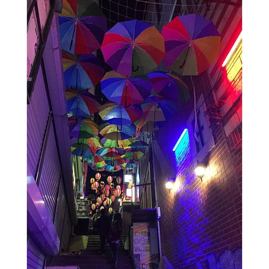 Umbrella Photograph - Magical Night In Istanbul ❤️ by Zornitsa Ivova