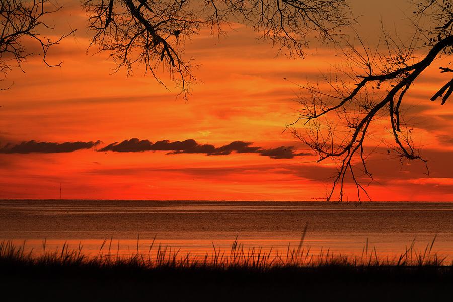 Magical Orange Sunset Sky Photograph by Patrice Zinck