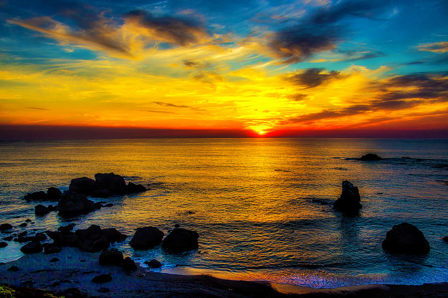 Magical Pacific Sunset Photograph by Garry Gay