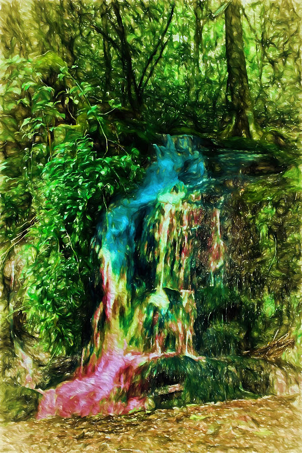 Magical Rainbow Waterfalls Digital Art by John Haldane