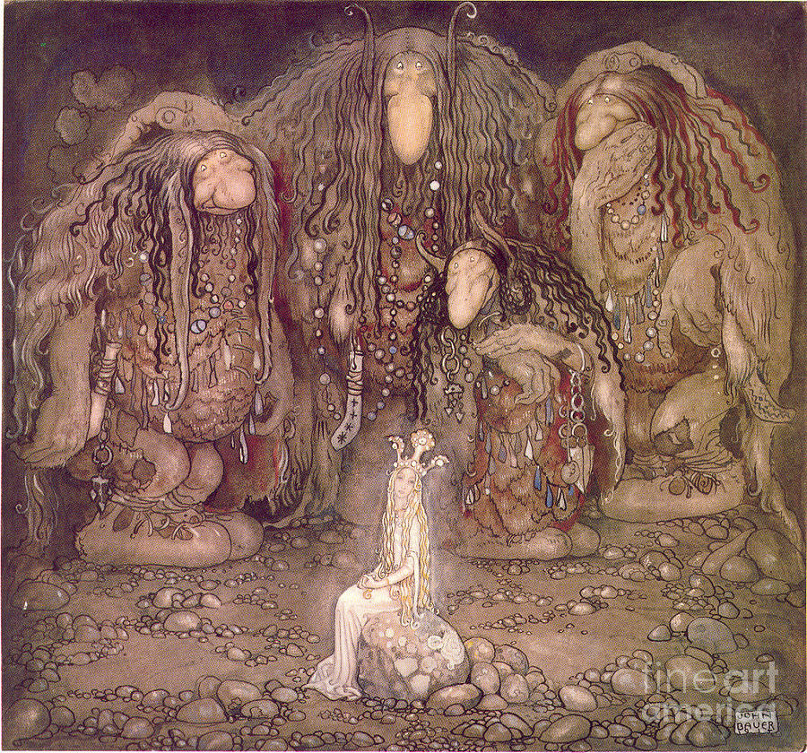 John Bauer Painting - Magical World by Celestial Images