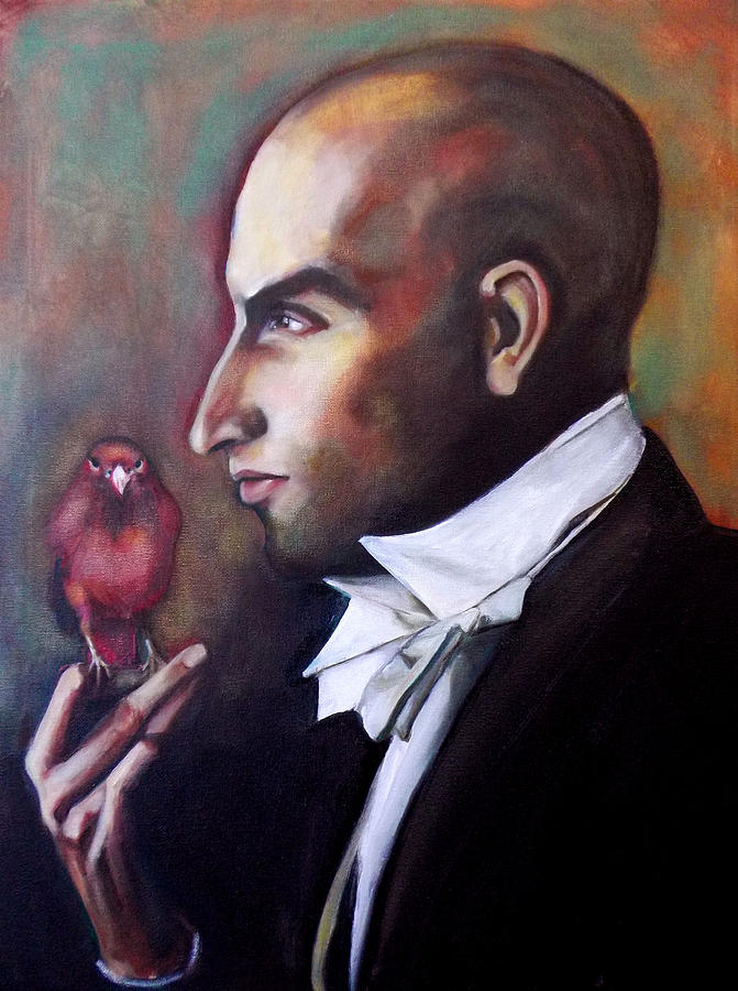 Magician and Bird Painting by Irena Mohr