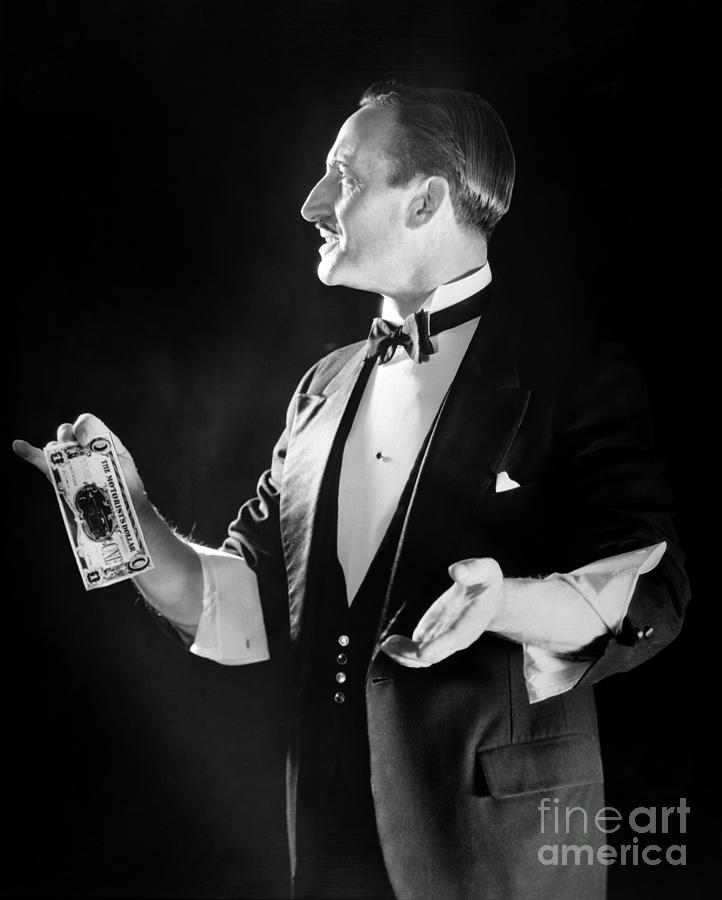 Magician With Sleeves Rolled Up, C.1920s Photograph by H. Armstrong Roberts/ClassicStock