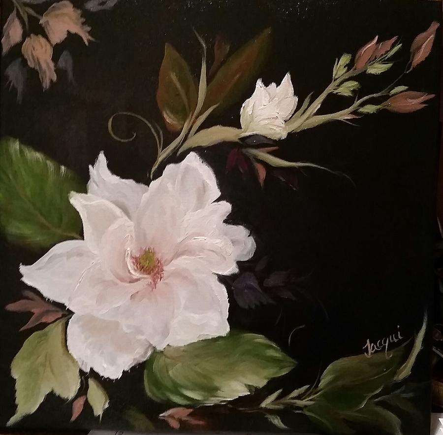 Magificent Magnolia Painting by Jacqueline Whitcomb