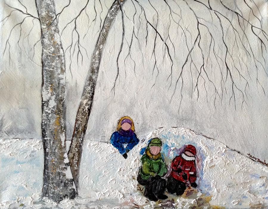 Snow Painting - Magikal Snow by Tami Booher Snow Painting - Magikal Snow by Tami Booher