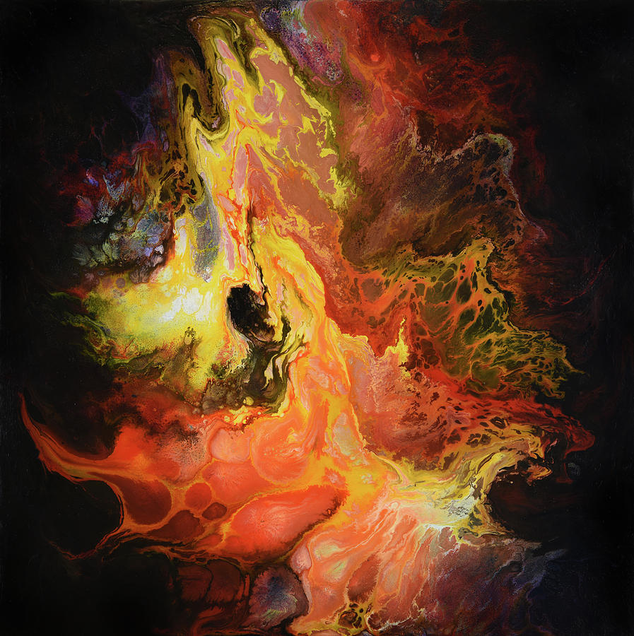 Abstract Painting - Magma by Dion Kurczek Abstract Painting - Magma by Dion Kurczek
