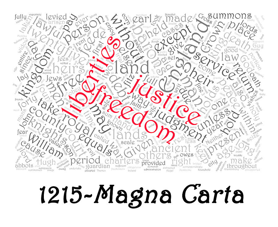 Magna Carta Word Cloud 1 Photograph by Richard Reeve
