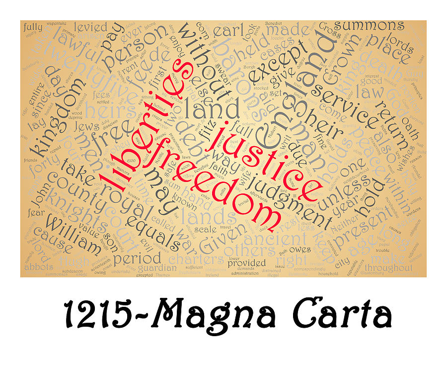 Magna Carta Word Cloud 2 Photograph by Richard Reeve