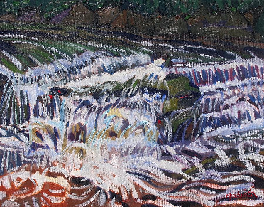 Magnetawan Rapids Painting by Phil Chadwick