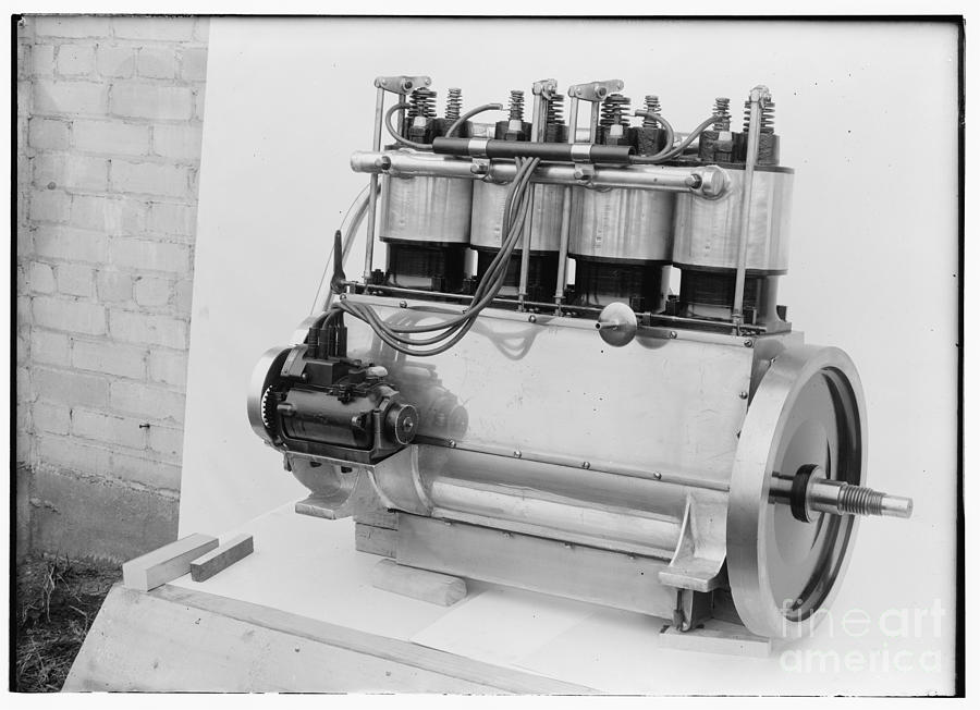Magneto side of the Wright four cylinder motor used in 1911 view 2 Photograph by Vintage Collectables