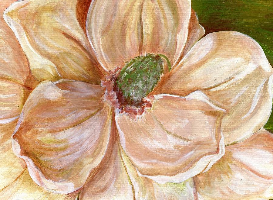 Magnificent Magnolia -1 Painting by Sheron Petrie