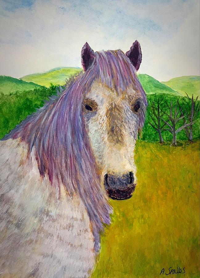 Magnificent Mane Painting by Anne Sands