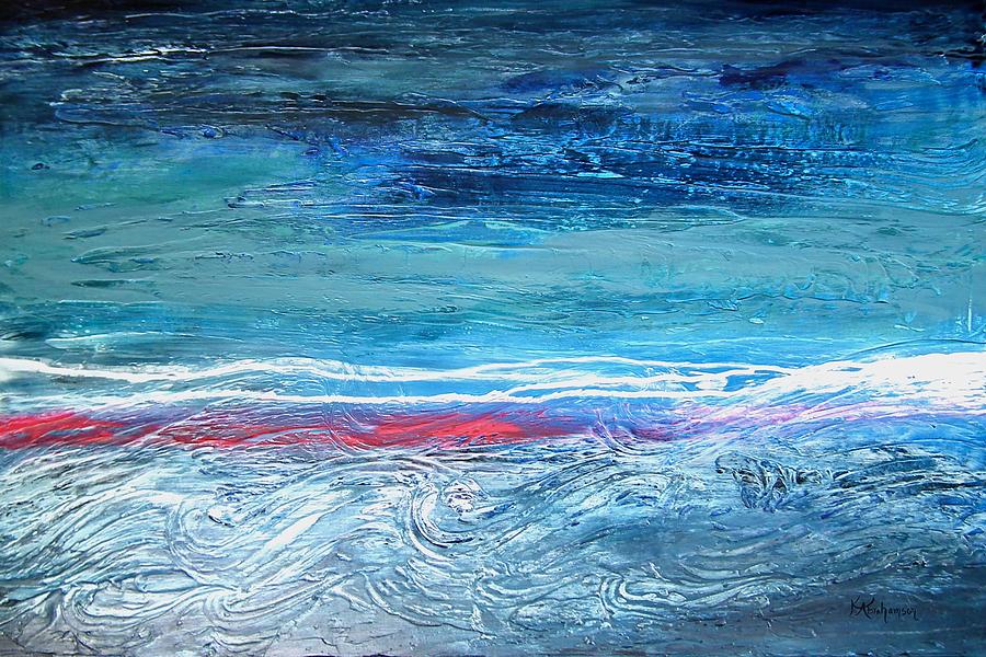Magnificent Morning Abstract Seascape Painting by Kristen Abrahamson