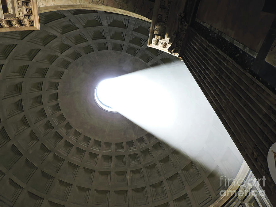 Architecture Photograph - Magnificent Pantheon Dome by GabeZ Art