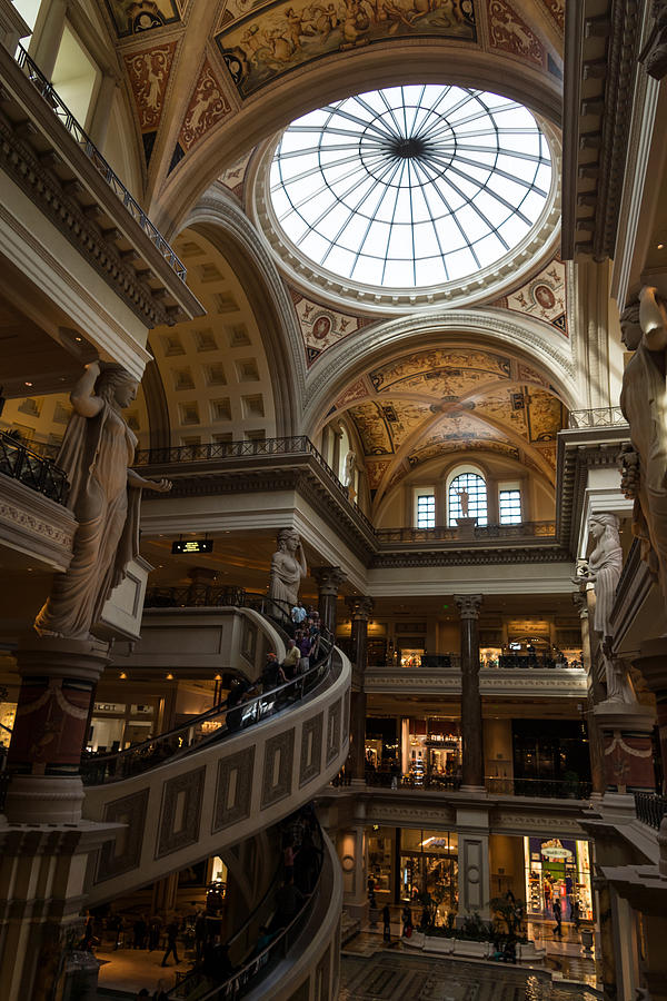 Magnificent Shopping Destination - the Forum Shops at Caesars Palace Hotel and Casino in Las Vegas Photograph by Georgia Mizuleva
