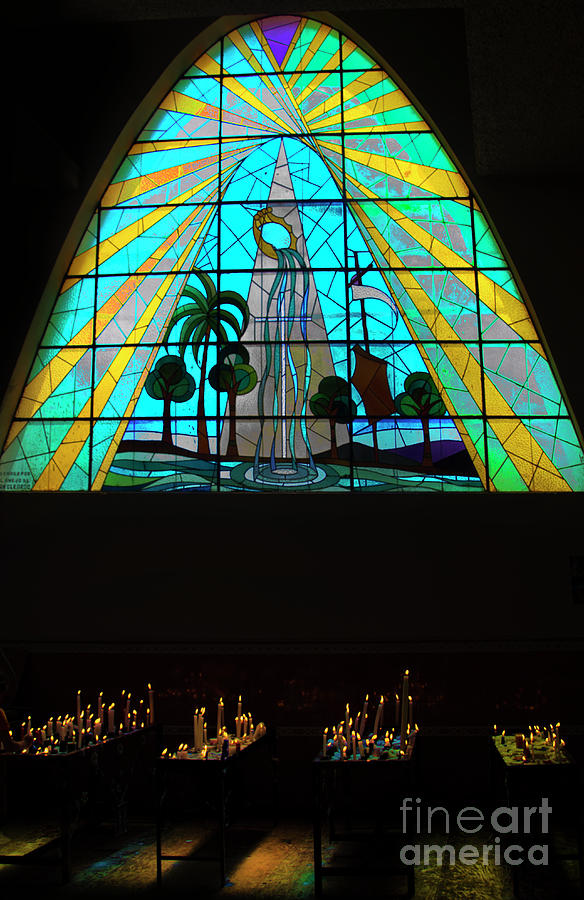 Magnificent Stained Glass in Giron Ecuador III Photograph by Al Bourassa