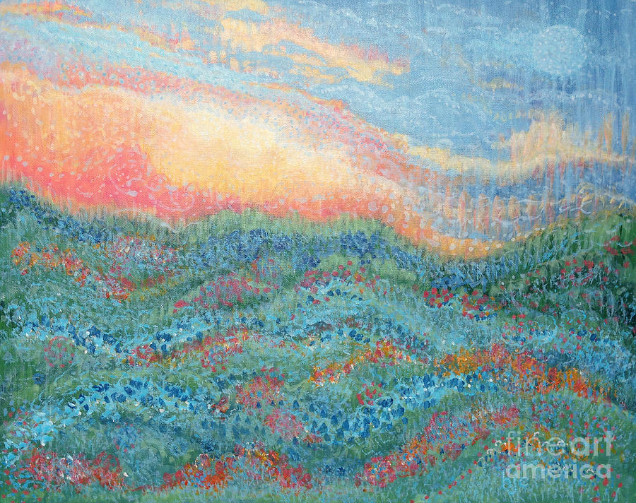 Magnificent Sunset Painting by Holly Carmichael
