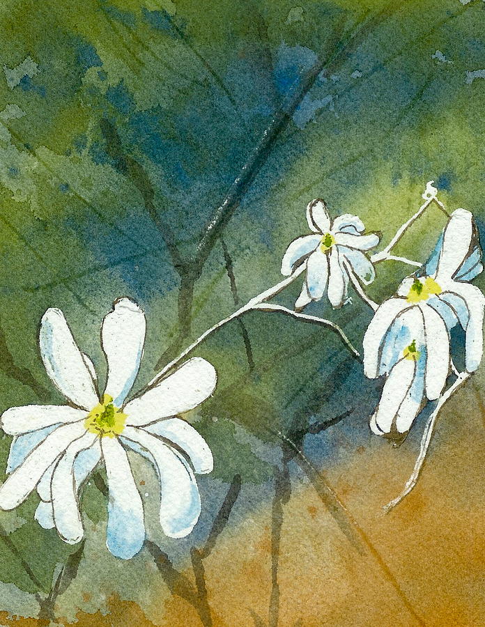 Magnolia 3 of 3 Painting by Lynn Babineau