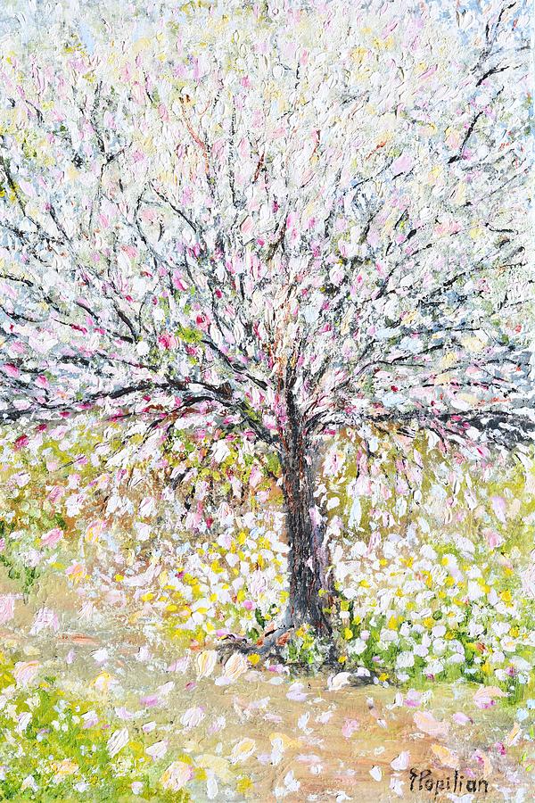 Magnolia Blossom Painting by Evelina Popilian