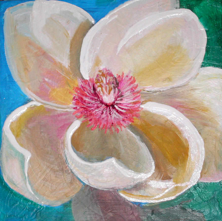 Magnolia Movie Painting - Magnolia Burst by Anne Cameron Cutri