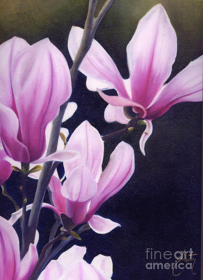 Magnolia Celebration II Painting by Daniela Easter