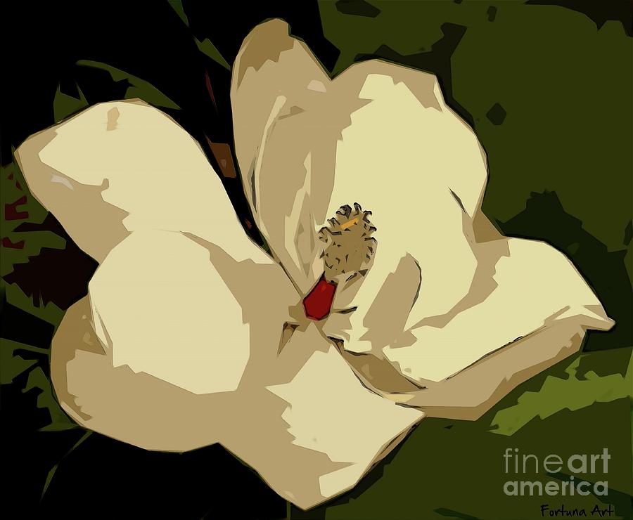 Magnolia Flower Digital Art by Dragica Micki Fortuna