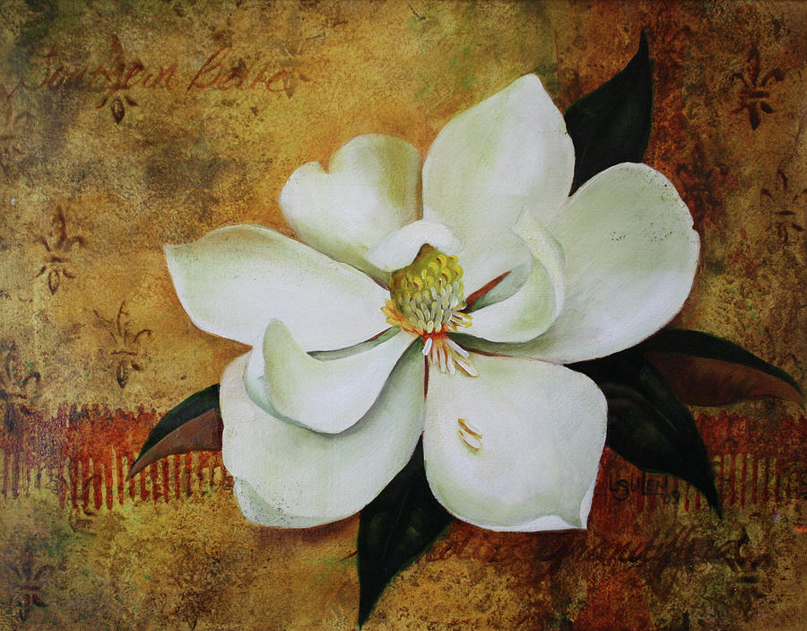 Magnolia Grandiflora Painting by Lorraine Ulen | Fine Art America