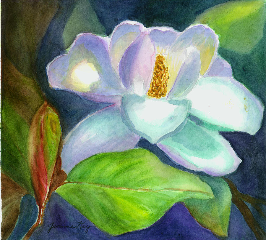 Magnolia Painting by Jeanne Juhos
