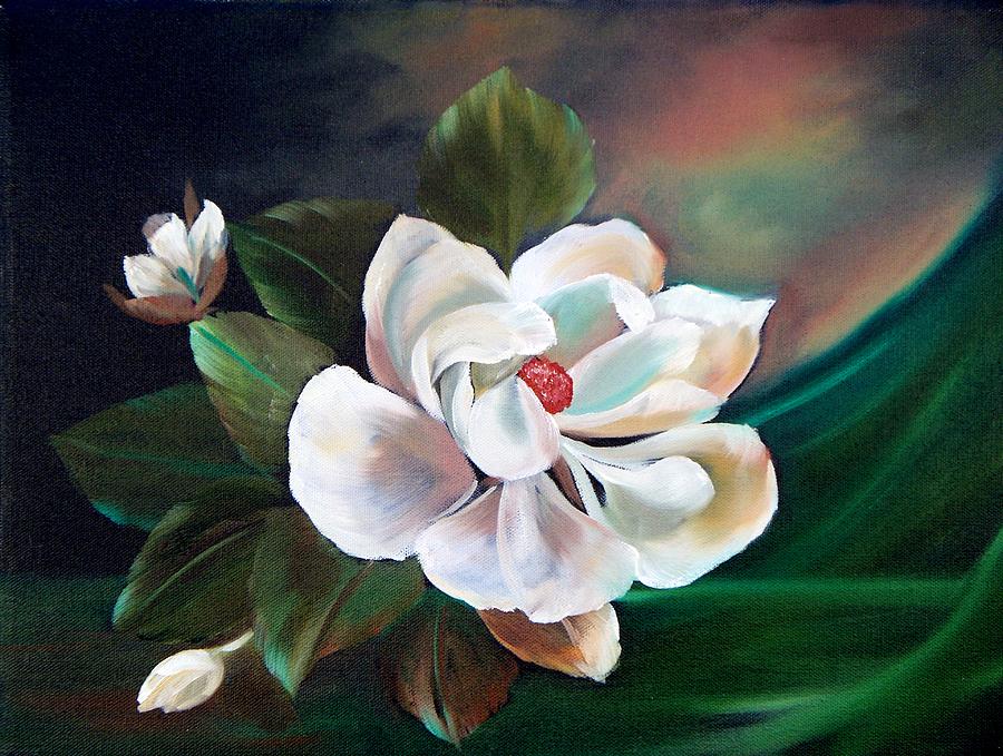 Magnolia Painting by Joni McPherson