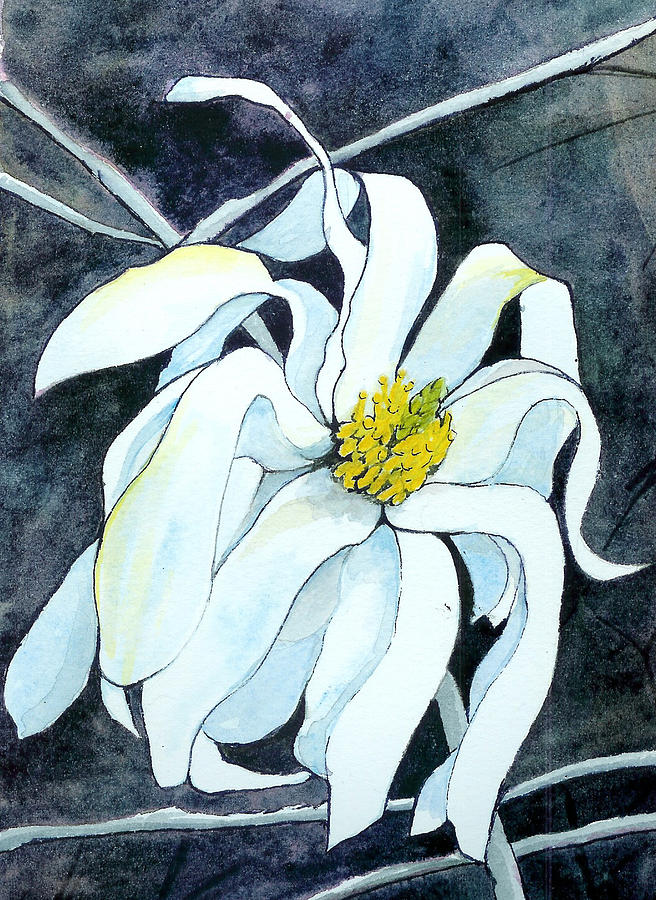 Magnolia Painting by Lynn Babineau
