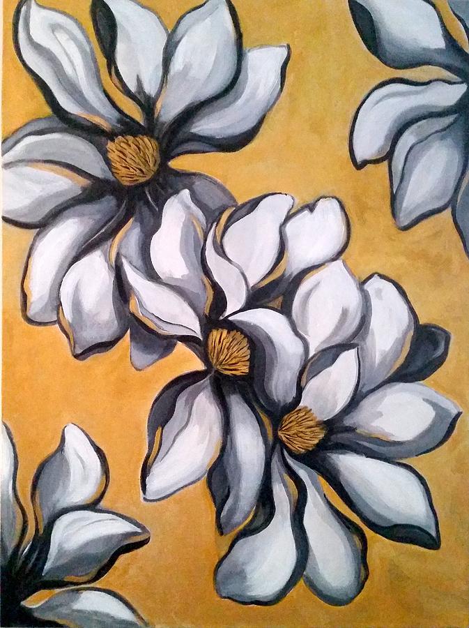 Magnolia Magic Painting by Rosie Sherman