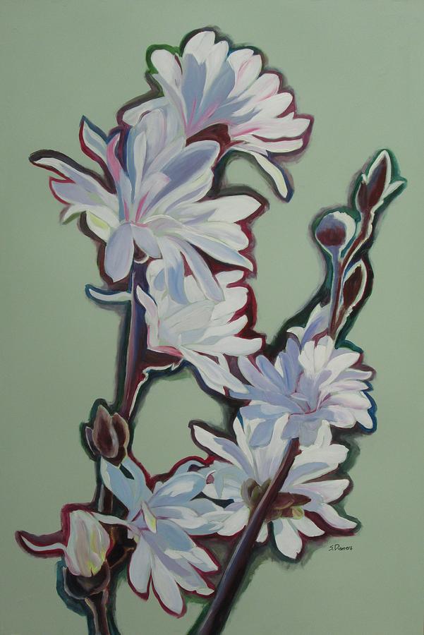 Magnolia Movie Painting - Magnolias III by Sheila Diemert