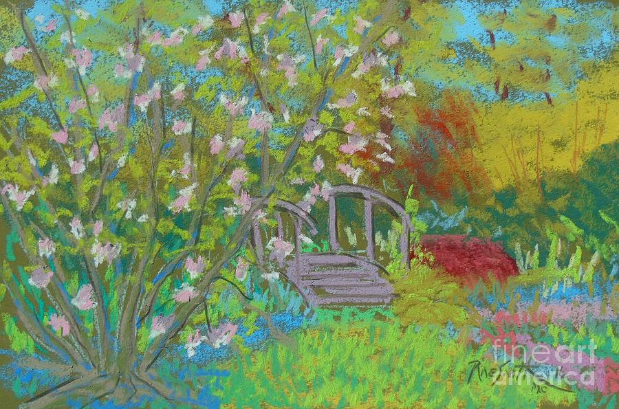 Magnolias  in our yard Pastel by Rae  Smith PAC