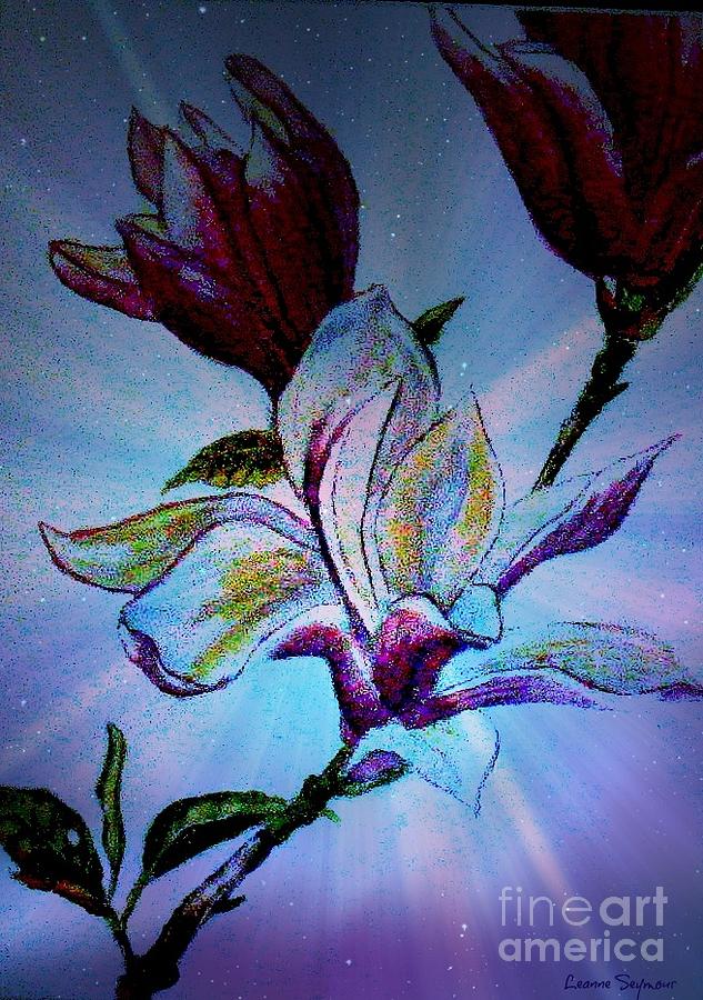 Magnolia Movie Painting - Magnolia of Glorious Intent by Leanne Seymour