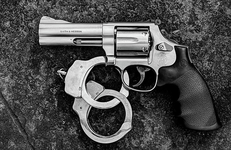 Black And White Photograph - Magnum Force by JC Findley