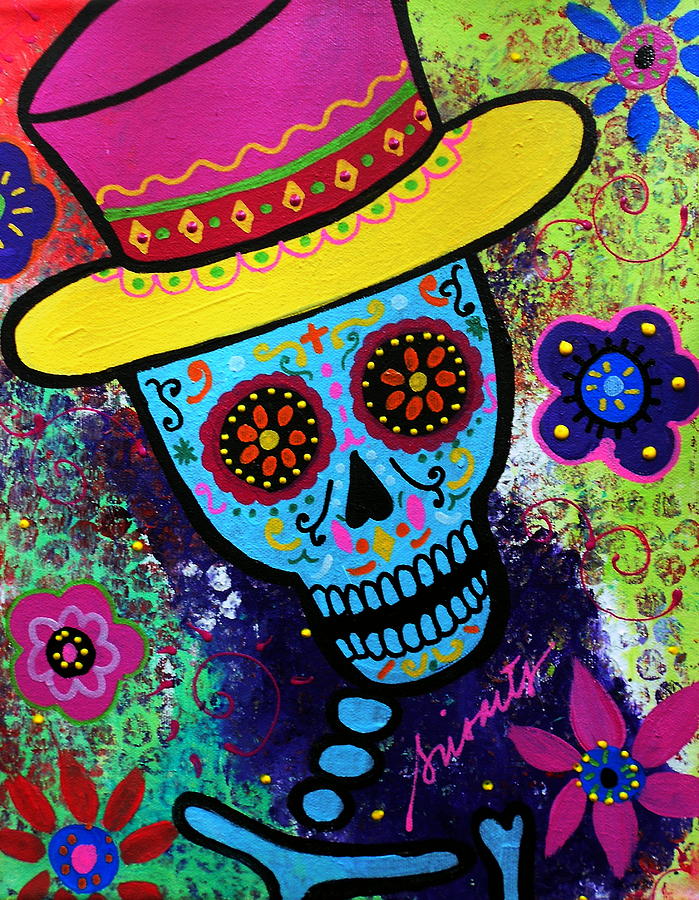 Mago Day Of The Dead Painting by Pristine Cartera Turkus