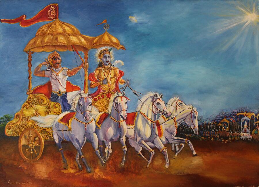 Mahabharat Painting by Geeta Yerra