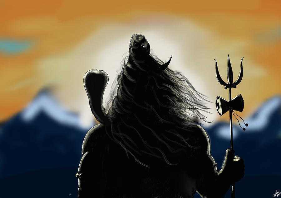 mahadev digital painting