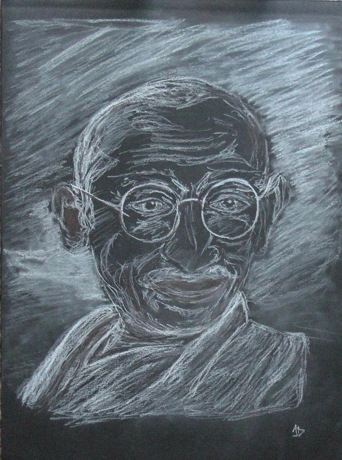 How to draw Mahatma gandhi step by step | Pictures to draw, Drawing  tutorial easy, Easy drawings