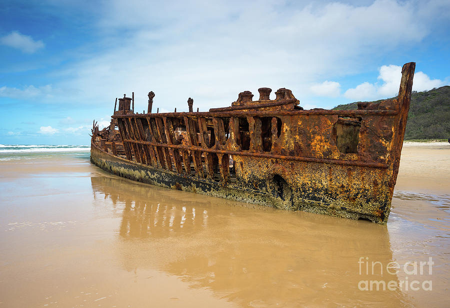 Maheno Shipwreck Photograph by Andrew Michael
