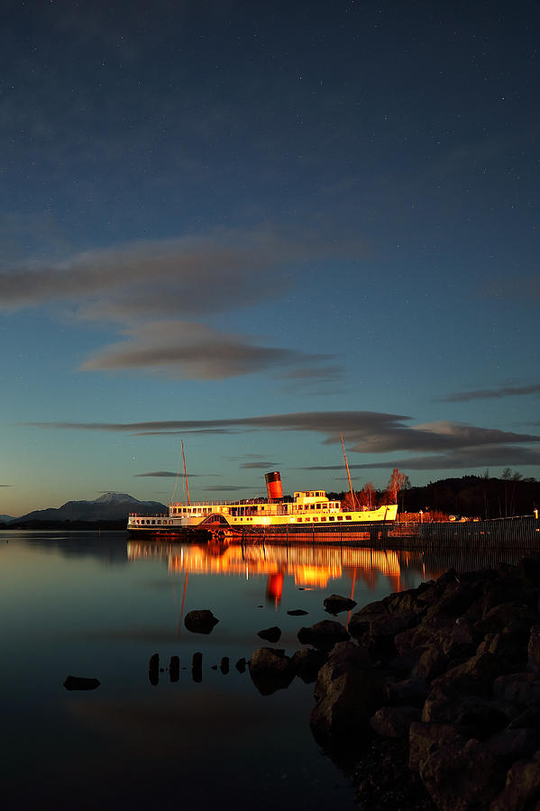 Boat Photograph - Maid of the Loch Twilight by Grant Glendinning